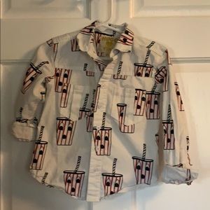 Hugo 🧡 Tiki milk shake button down